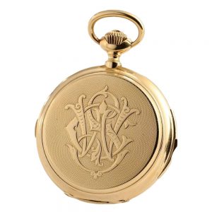 Swiss gold minute repeater with chronograph Circa 1880