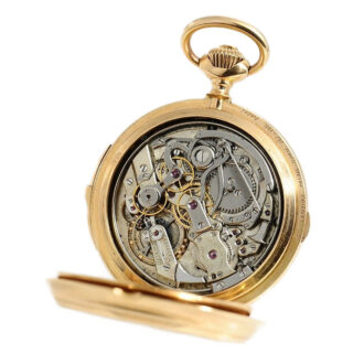 Swiss gold minute repeater with chronograph Circa 1880