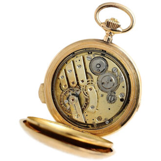 Swiss quarter repeater with calendar and moon phase Circa 1895