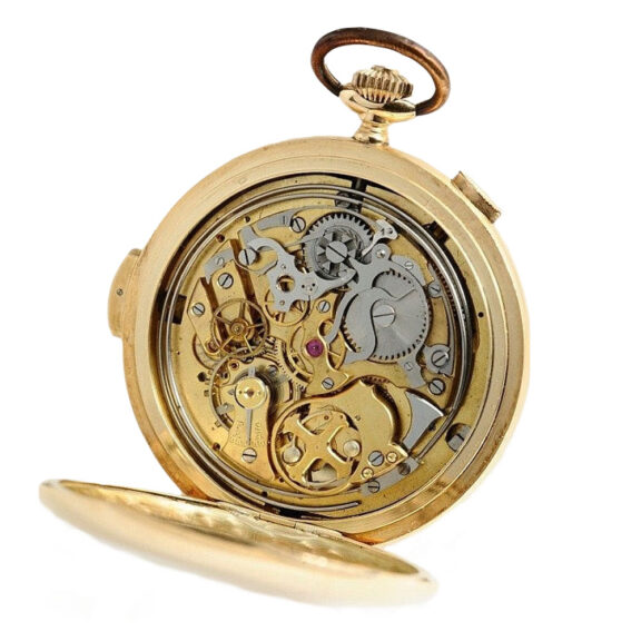 Swiss repeater with chronograph, date and moon phase Circa 1900 Swiss repeater with chronograph, date and moon phase Circa 1900