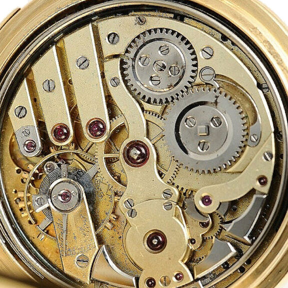 Swiss gold minute repeater with Westminster carillon Circa 1905 Swiss gold minute repeater with Westminster carillon Circa 1905