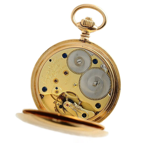 German gold half hunting cased pocket watch Circa 1897 German gold half hunting cased pocket watch Circa 1897