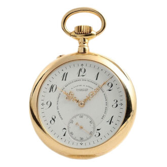 German extremely rare 18k rose gold pocket watch Circa 1906