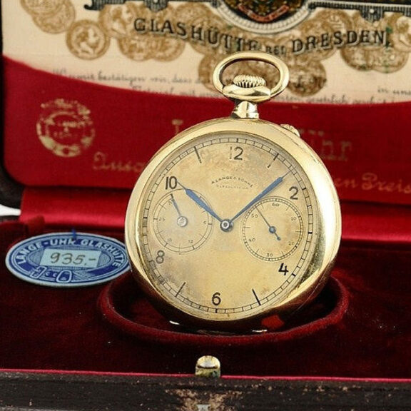German pocket watch with 36h power reserve indicator Circa 1939 German pocket watch with 36h power reserve indicator Circa 1939