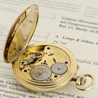 German pocket watch with 36h power reserve indicator Circa 1939
