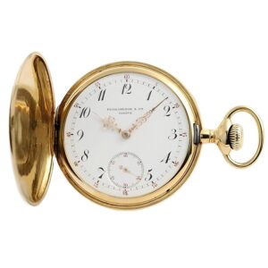 Swiss 18K gold pocket watch with original box Circa 1903