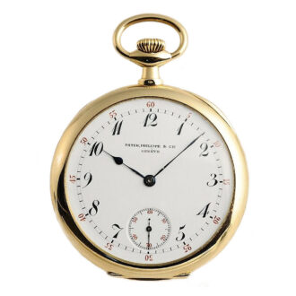 Swiss fine 18k gold gentleman's pocket watch Circa 1907