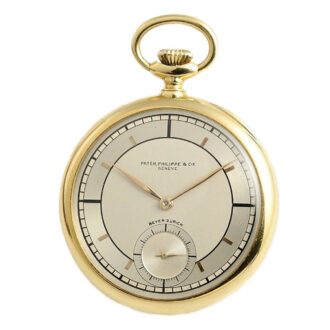 Swiss rare 18K gold lever chronometer pocket watch Circa 1919