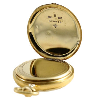 Swiss rare 18K gold lever chronometer pocket watch Circa 1919