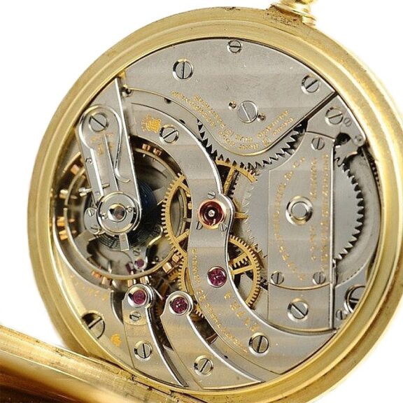 Swiss rare 18K gold lever chronometer pocket watch Circa 1919 Swiss rare 18K gold lever chronometer pocket watch Circa 1919