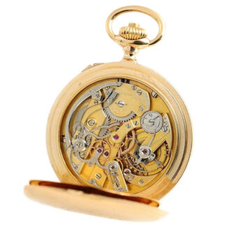 Swiss gold Geneva pocket watch with chronograph Circa 1905