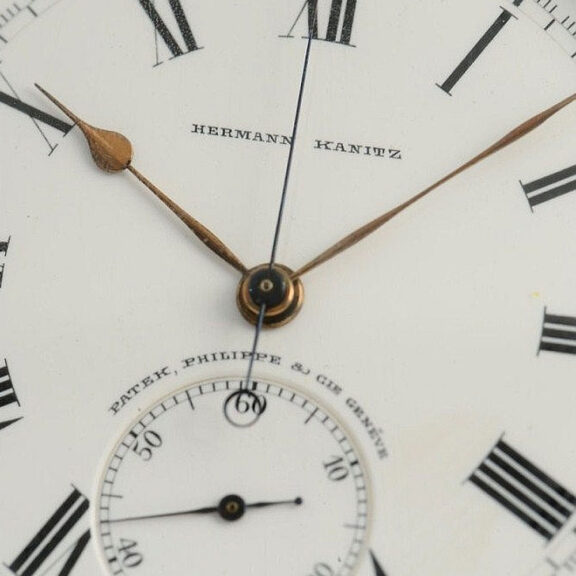 Swiss gold Geneva pocket watch with chronograph Circa 1905 Swiss gold Geneva pocket watch with chronograph Circa 1905