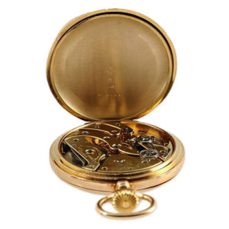 Swiss rose gold Geneva watch with 24h indicator Circa 1910 Swiss rose gold Geneva watch with 24h indicator Circa 1910