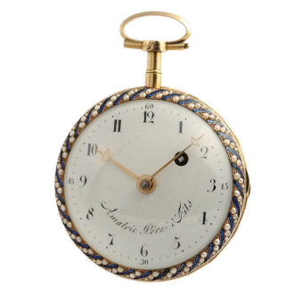 Swiss decorative verge watch for the Chinese market Circa 1810