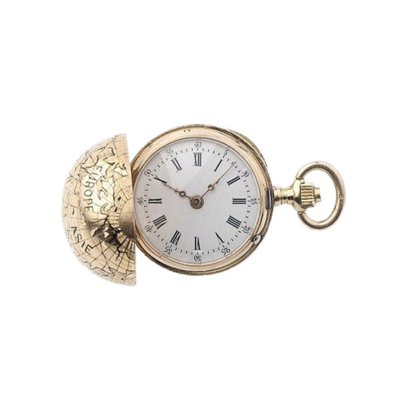 Swiss "Globe" miniature pendant watch with original box Circa 1900 Swiss "Globe" miniature pendant watch with original box Circa 1900