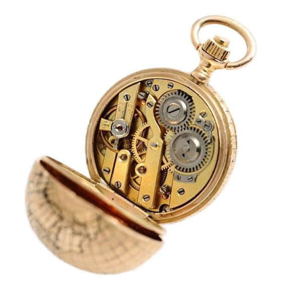 Swiss "Globe" miniature pendant watch with original box Circa 1900 Swiss "Globe" miniature pendant watch with original box Circa 1900