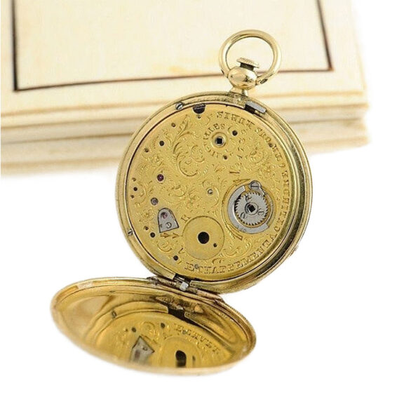 Swiss ultra thin Bagnolet calibre cylinder watch Circa 1830 Swiss ultra thin Bagnolet calibre cylinder watch Circa 1830