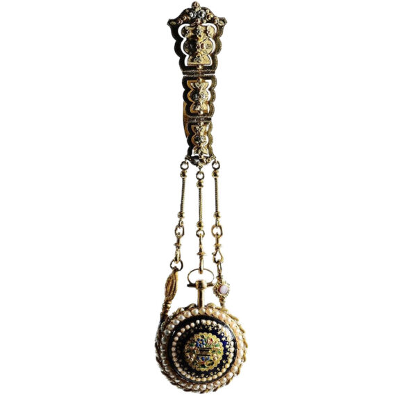 French gold enamel verge pocket watch Circa 1775 French gold enamel verge pocket watch Circa 1775