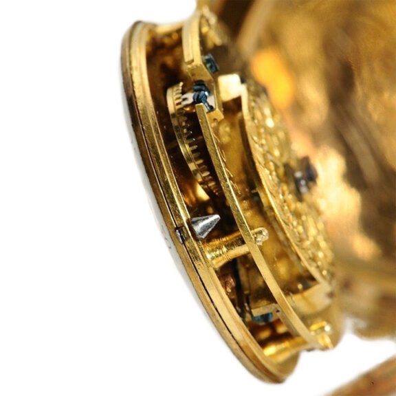 French gold enamel verge pocket watch Circa 1775 French gold enamel verge pocket watch Circa 1775