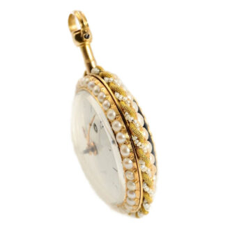 French gold enamel verge pocket watch Circa 1775