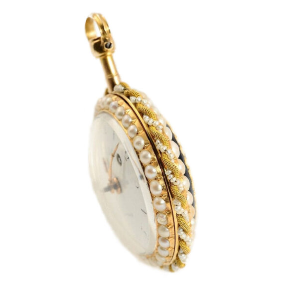 French gold enamel verge pocket watch Circa 1775 French gold enamel verge pocket watch Circa 1775