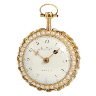 French gold enamel verge pocket watch Circa 1775