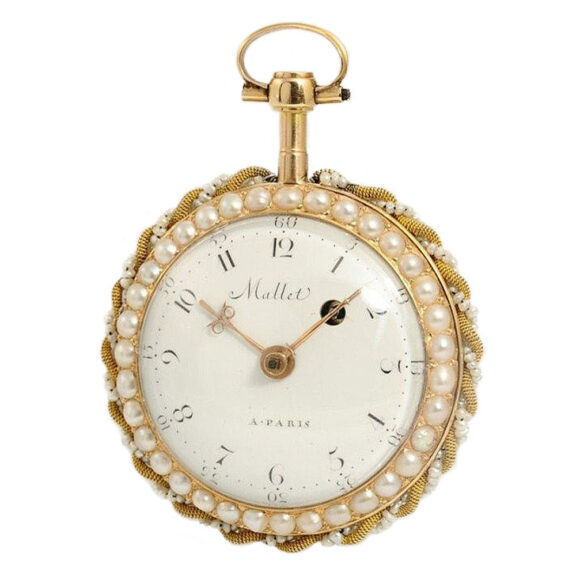 French gold enamel verge pocket watch Circa 1775 French gold enamel verge pocket watch Circa 1775