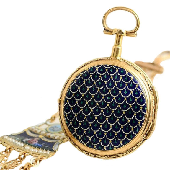 Swiss verge watch with corresponding chatelaine Circa 1780 Swiss verge watch with corresponding chatelaine Circa 1780