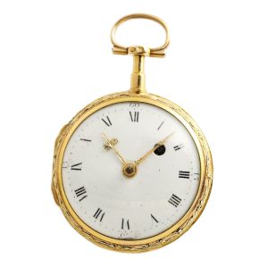 Swiss verge watch with corresponding chatelaine Circa 1780