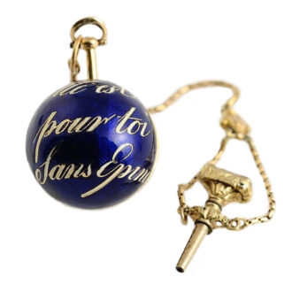 Swiss miniature ball shaped pendant watch Circa 1800