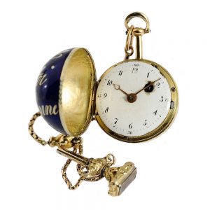 Swiss miniature ball shaped pendant watch Circa 1800