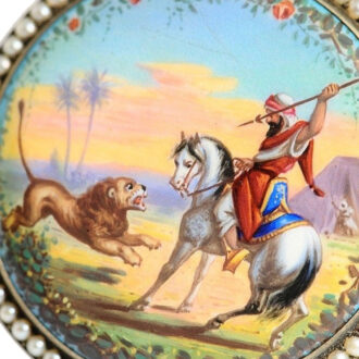 Swiss silver enamel watch for the Chinese market Circa 1850