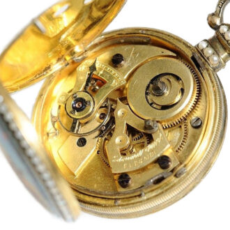 Swiss silver enamel watch for the Chinese market Circa 1850