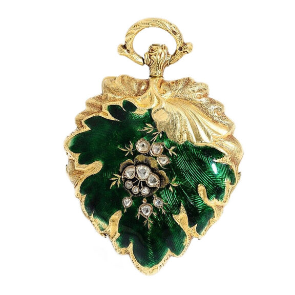 Swiss rare and very fine petal form fob watch Circa 1845