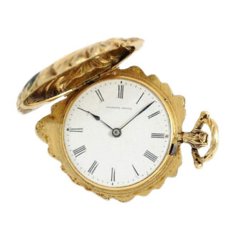 Swiss rare and very fine petal form fob watch Circa 1845