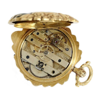 Swiss rare and very fine petal form fob watch Circa 1845