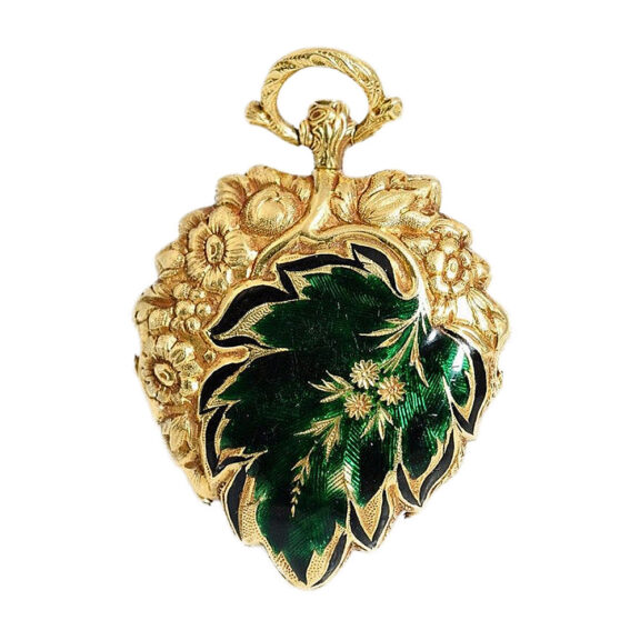 Swiss rare and very fine petal form fob watch Circa 1845 Swiss rare and very fine petal form fob watch Circa 1845