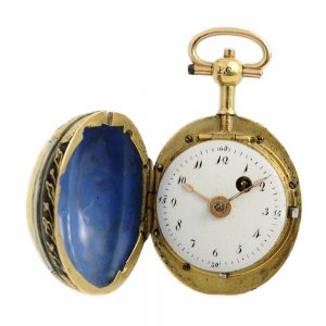 Swiss nut shaped fob watch with verge escapement Circa 1780