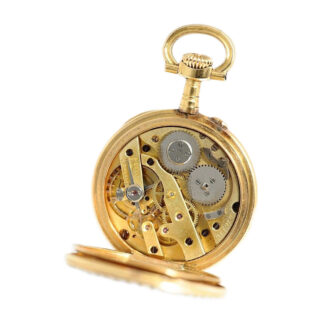 Swiss very fine half pearl set Geneva lady's fob watch Circa 1905
