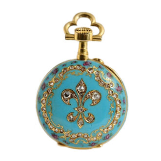 Swiss rare pendant watch with matching brooch Circa 1910 Swiss rare pendant watch with matching brooch Circa 1910