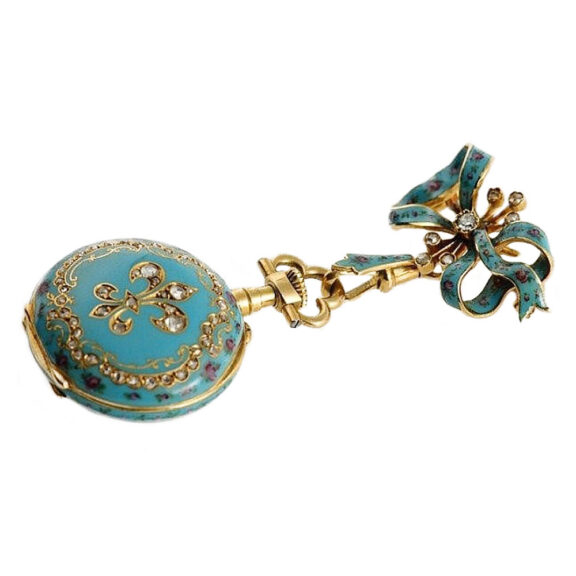 Swiss rare pendant watch with matching brooch Circa 1910 Swiss rare pendant watch with matching brooch Circa 1910