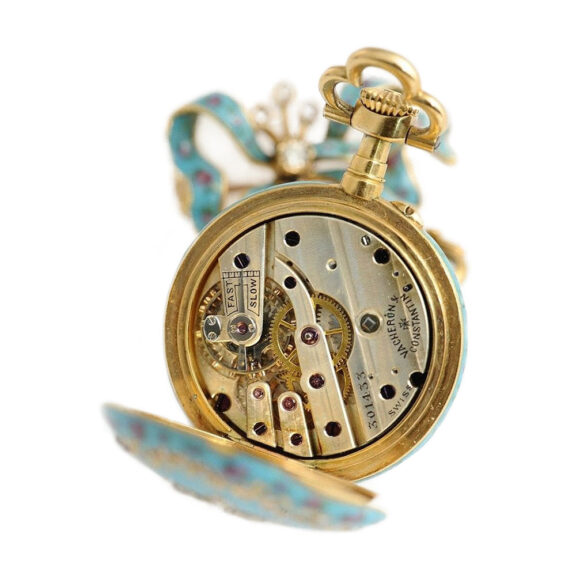 Swiss rare pendant watch with matching brooch Circa 1910 Swiss rare pendant watch with matching brooch Circa 1910