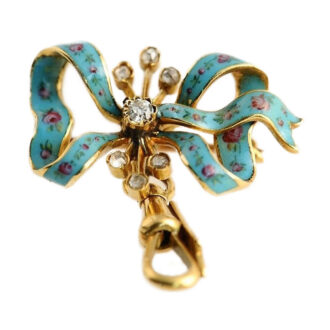 Swiss rare pendant watch with matching brooch Circa 1910 Swiss rare pendant watch with matching brooch Circa 1910