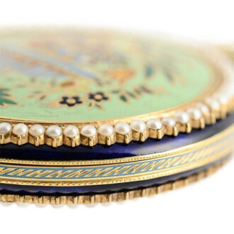 English gold enamel watch for the Chinese market Circa 1830