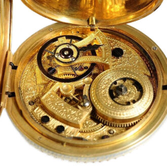 English gold enamel watch for the Chinese market Circa 1830