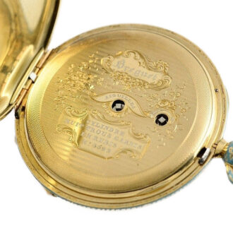 Swiss gold enamel pocket watch for Ottoman market Circa 1840