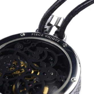 French skeletonized watch with visible tourbillon Circa 1995