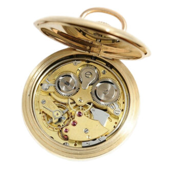 Swiss rare 9K gold gentleman's alarm watch Circa 1920