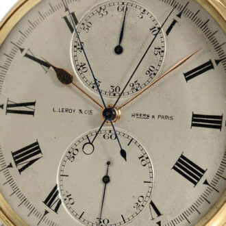 French chronometer with split seconds chronograph Circa 1930 French chronometer with split seconds chronograph Circa 1930