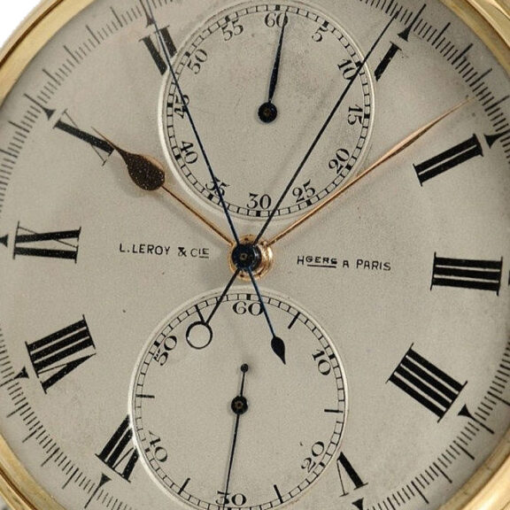 French chronometer with split seconds chronograph Circa 1930 French chronometer with split seconds chronograph Circa 1930
